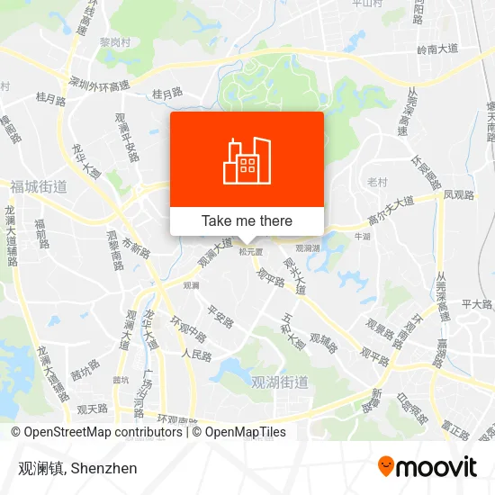 观澜镇 map