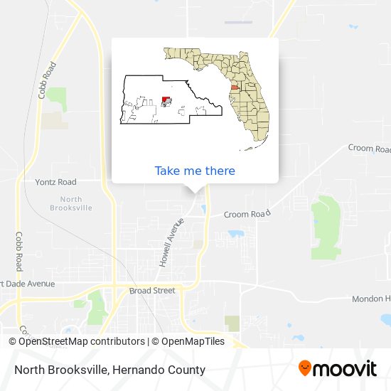 Mapa de North Brooksville