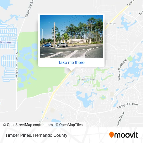 Timber Pines map