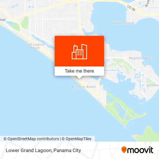 Lower Grand Lagoon map
