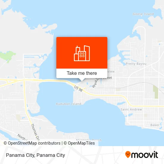 Panama City map