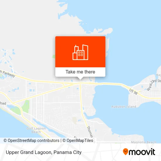 Upper Grand Lagoon map