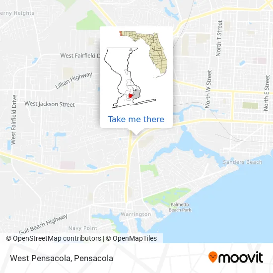 West Pensacola map