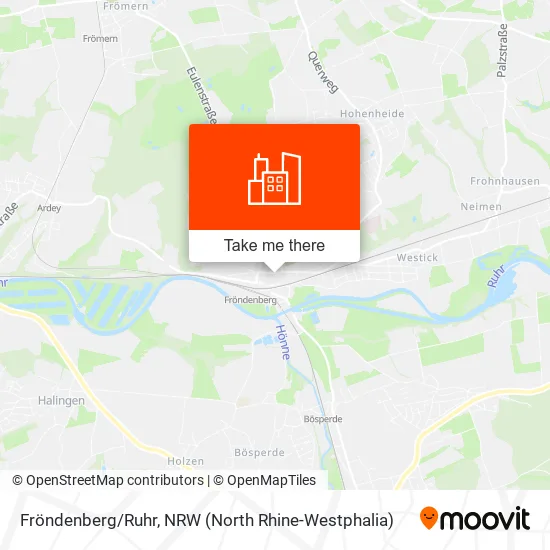 Карта Fröndenberg/Ruhr