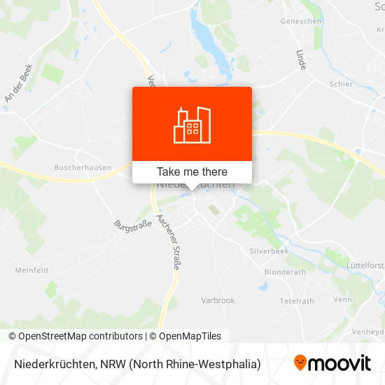 Карта Niederkrüchten