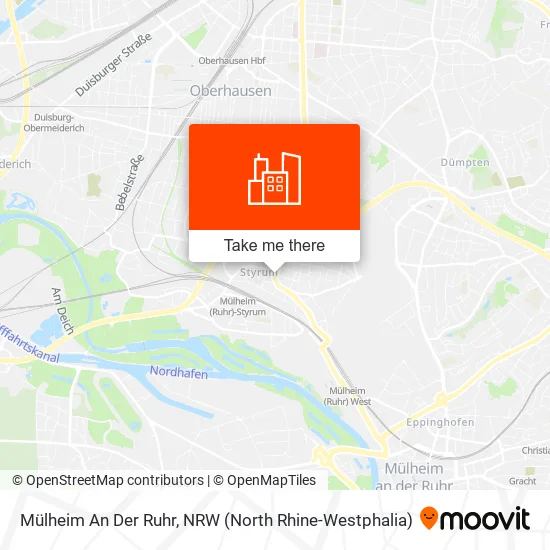 Карта Mülheim An Der Ruhr
