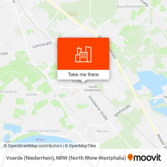 Карта Voerde (Niederrhein)