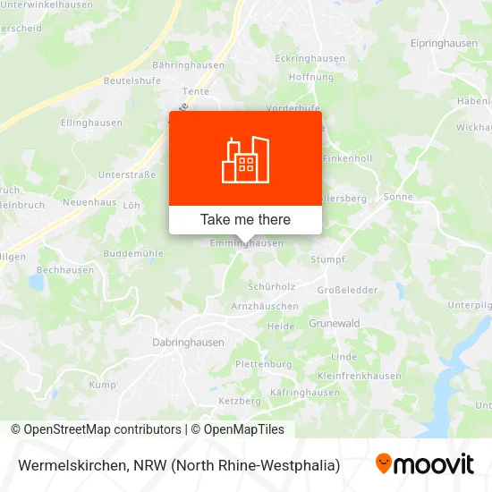 Карта Wermelskirchen