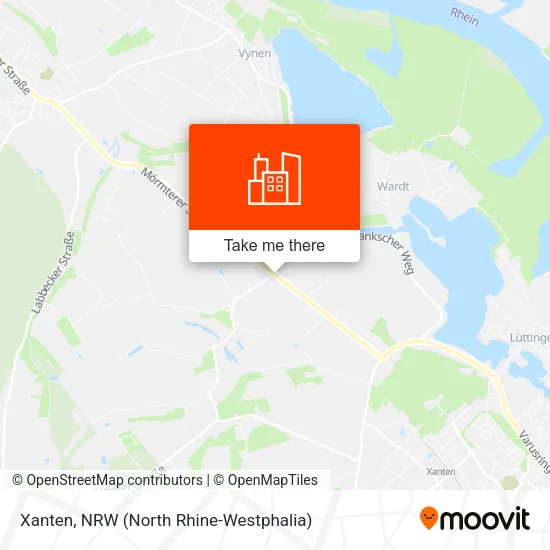 Карта Xanten