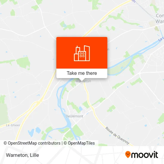 Warneton map