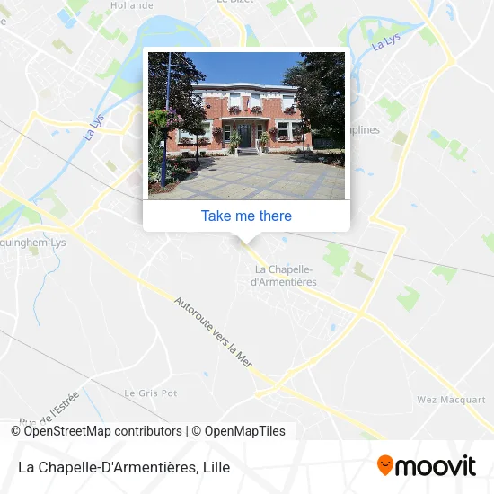 La Chapelle-D'Armentières map