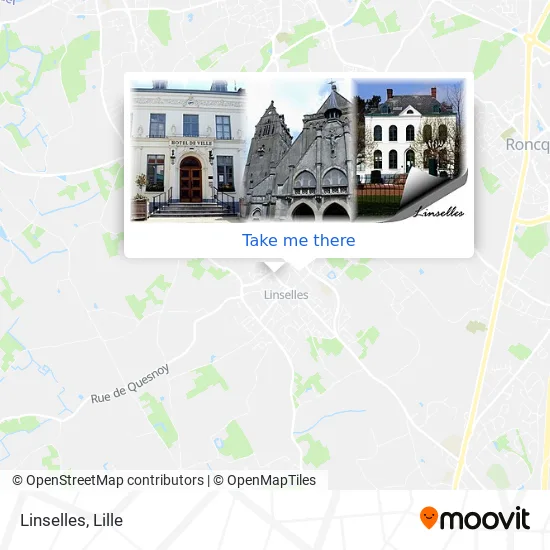 Linselles map