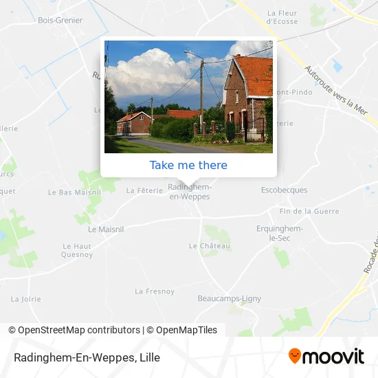 Radinghem-En-Weppes map
