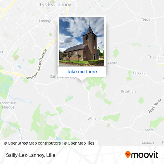 Sailly-Lez-Lannoy map