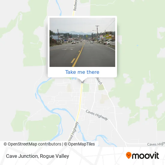 Cave Junction map
