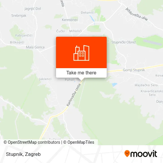 Stupnik map