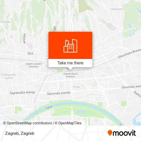 Zagreb map