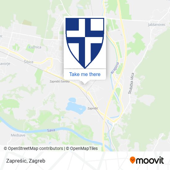 Zaprešic map