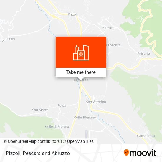 Pizzoli map