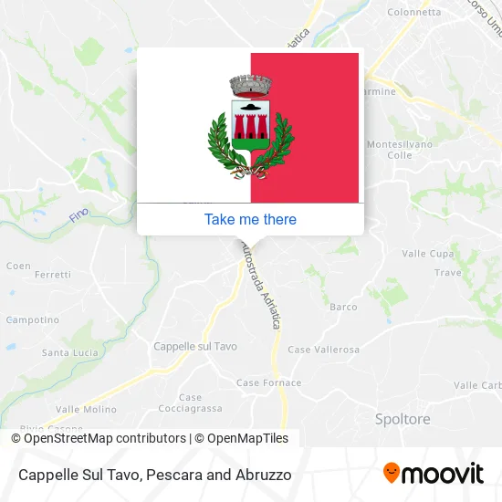 Cappelle Sul Tavo map