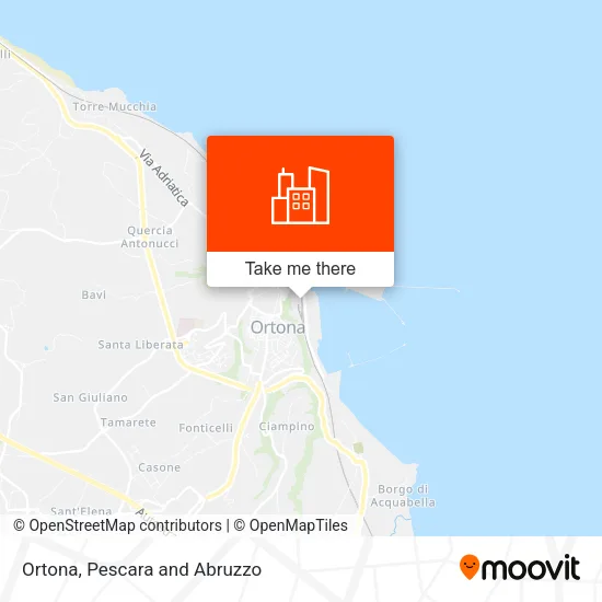 Ortona map