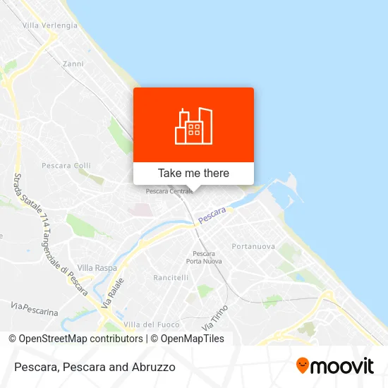 Pescara map
