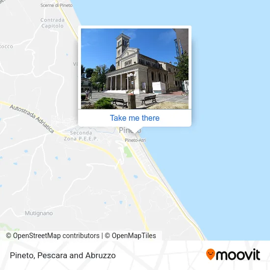 Pineto map