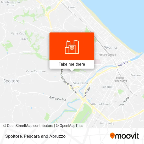 Spoltore map