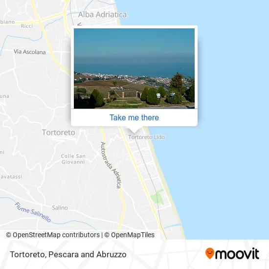 Tortoreto map