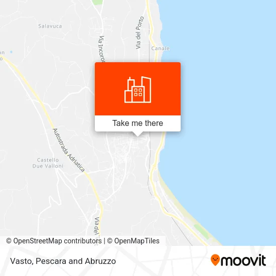 Vasto map