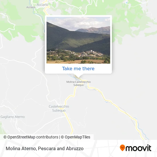 Molina Aterno map