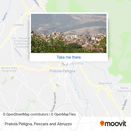 Pratola Peligna map