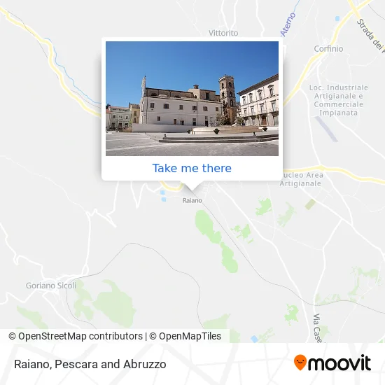 Raiano map