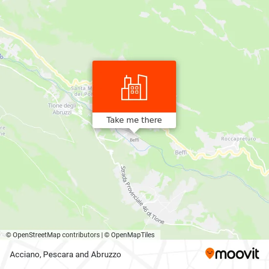 Acciano map