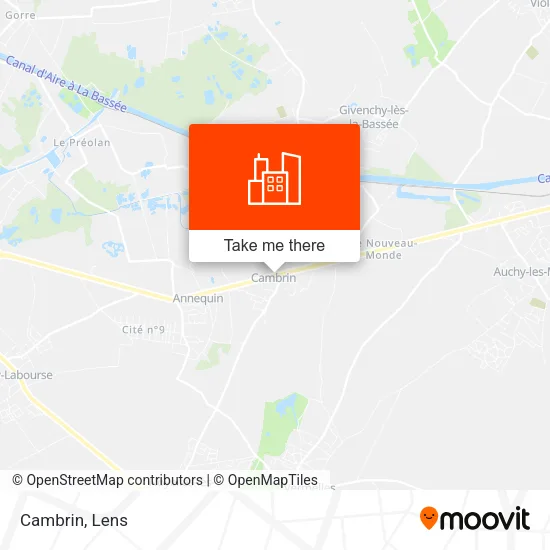 Cambrin map