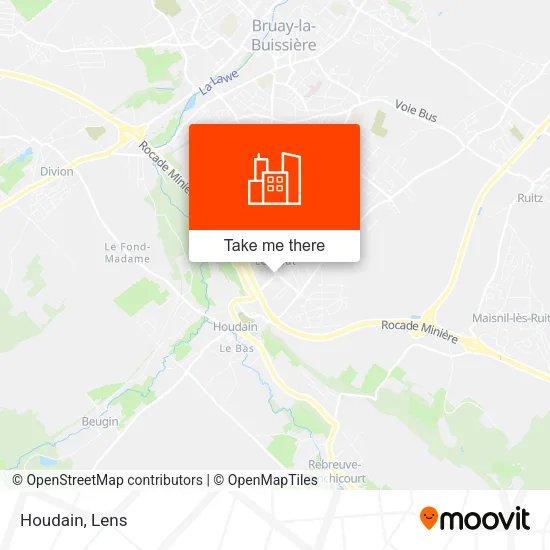 Houdain map