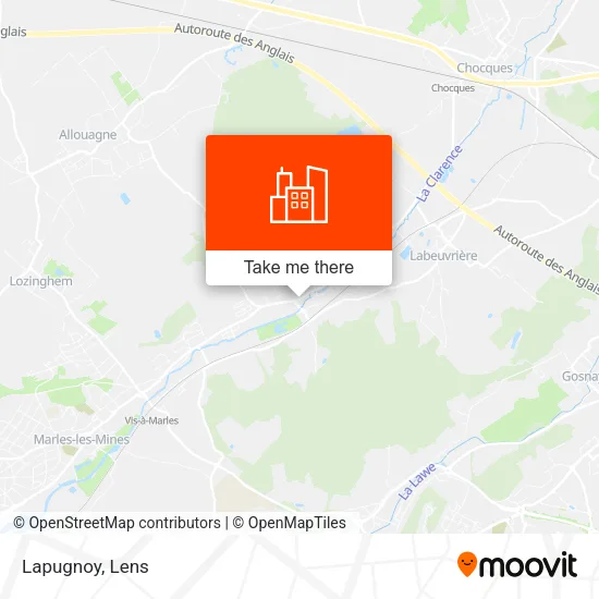 Lapugnoy map