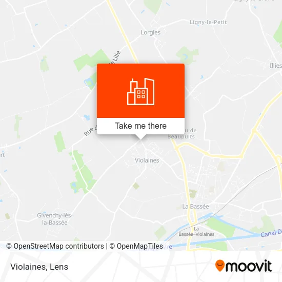 Violaines map