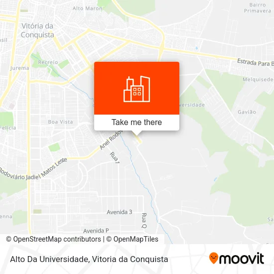 Alto Da Universidade map