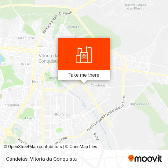 Candeias map