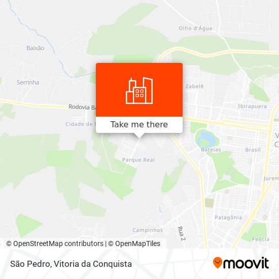 São Pedro map