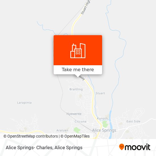 Alice Springs- Charles map