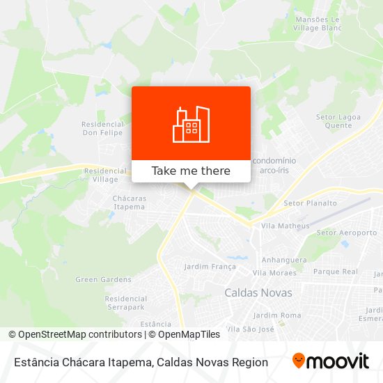 Mapa Estância Chácara Itapema