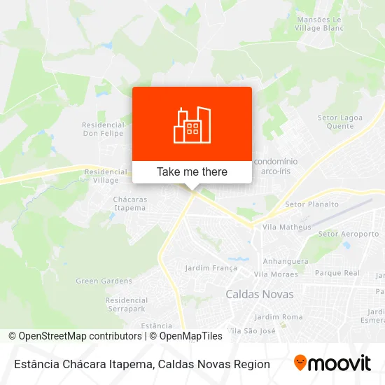 Estância Chácara Itapema map