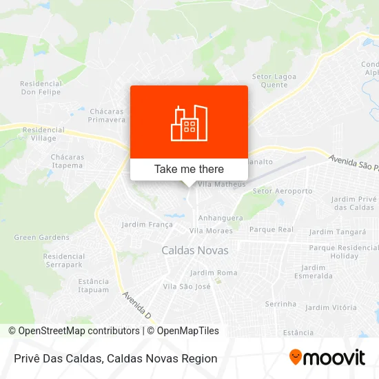 Privê Das Caldas map