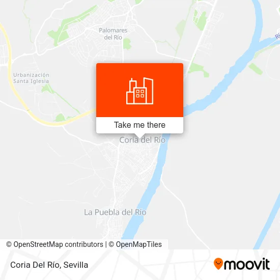 Coria Del Río map
