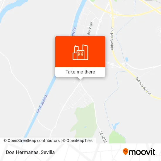 Dos Hermanas map