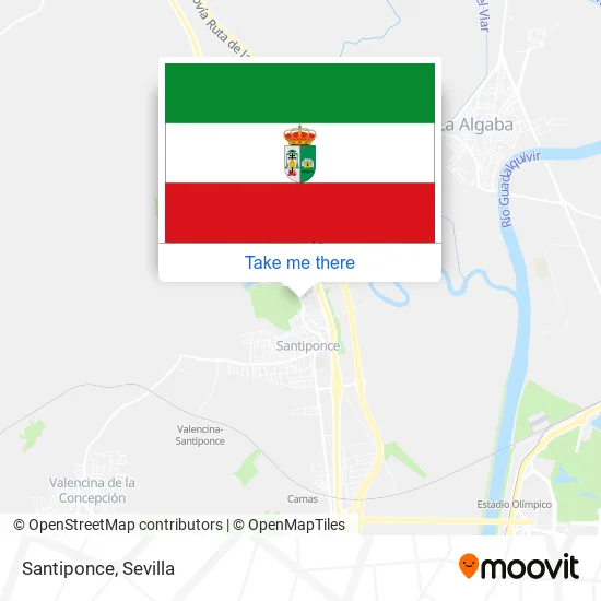 Santiponce map