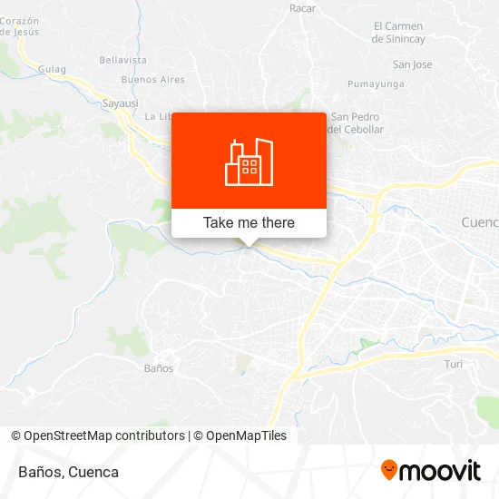 Baños map