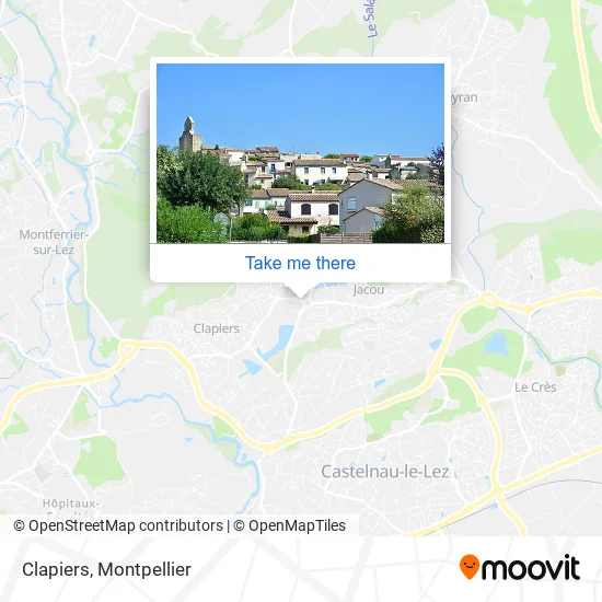 Clapiers map